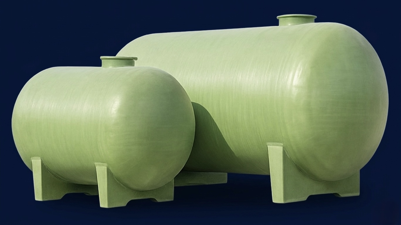 Fiberglass storage tanks